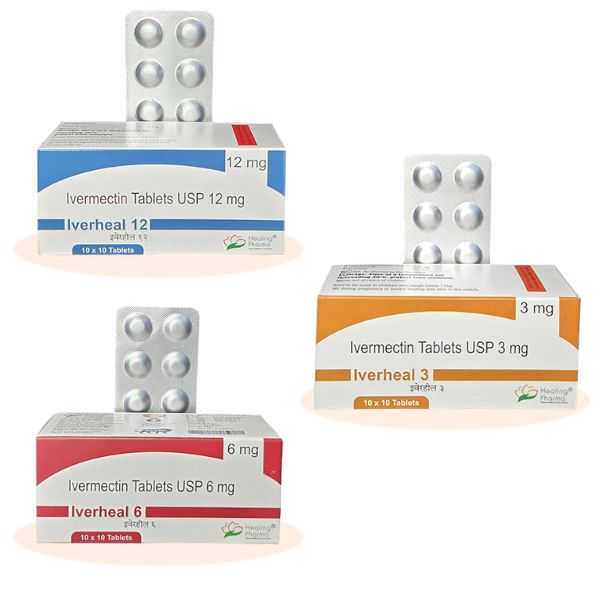 A box of Ivermectin tablets, a common treatment for clearing out parasites and helping the body recover.