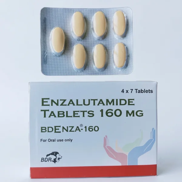 Front view of Bdenza 160 mg tablet packaging showing clear brand name and strength.