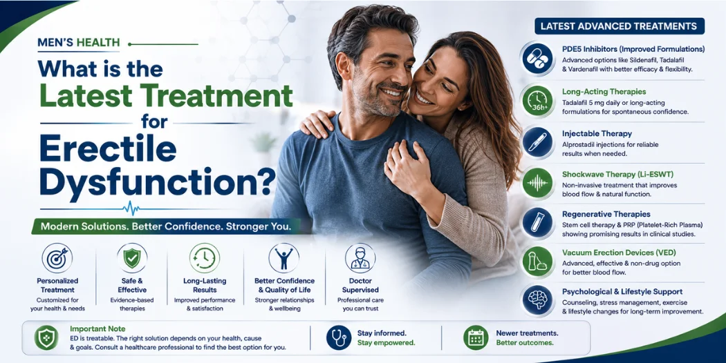 What is the Latest treatment for Erectile Dysfunction